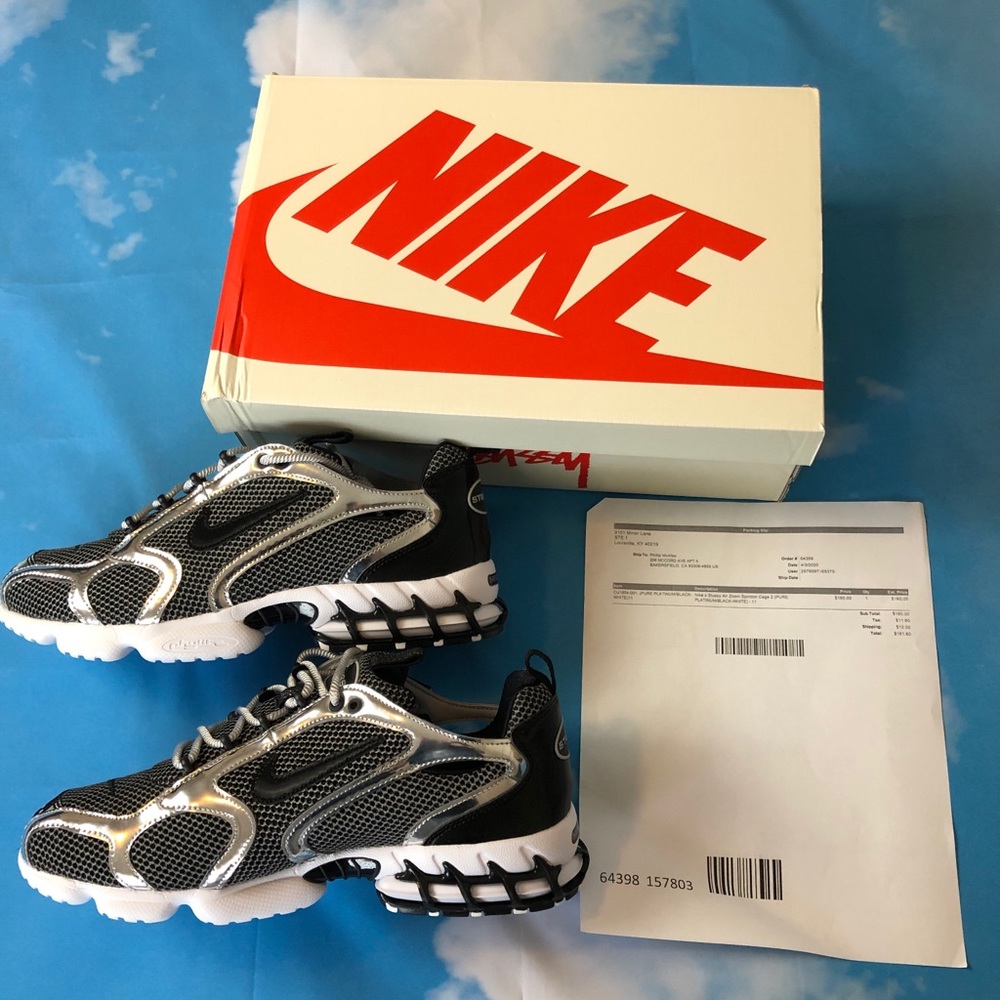Nike x Stussy Spiridon Platinum
